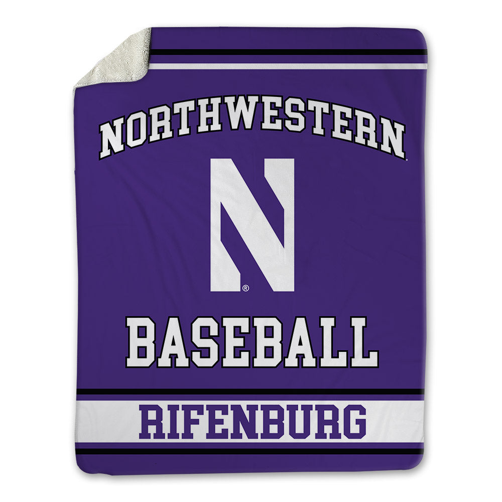 Northwestern - NCAA Baseball : Jake Rifenburg - Blanket-0