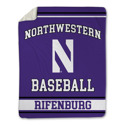 Northwestern - NCAA Baseball : Jake Rifenburg - Blanket-0