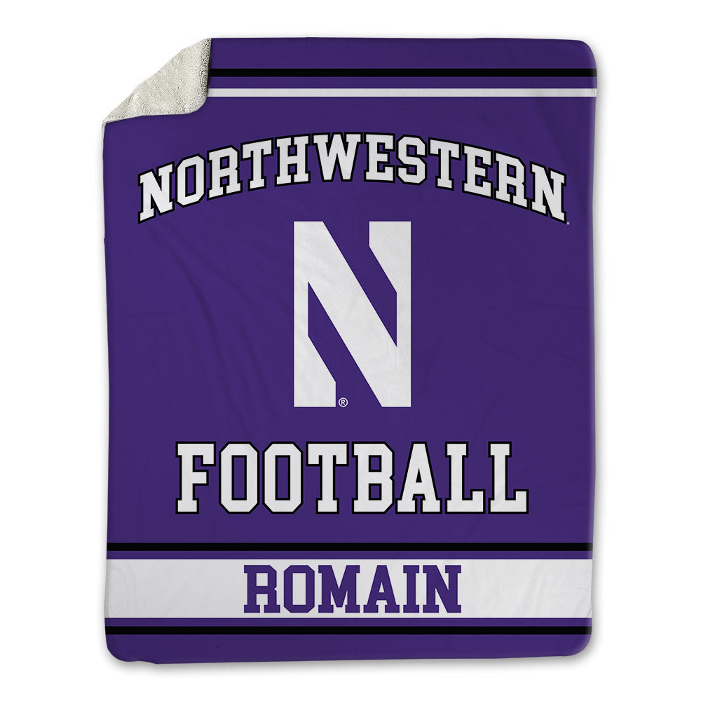 Northwestern - NCAA Football : Marcus Romain - Blanket-0