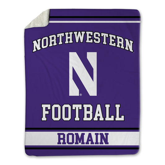 Northwestern - NCAA Football : Marcus Romain - Blanket-0