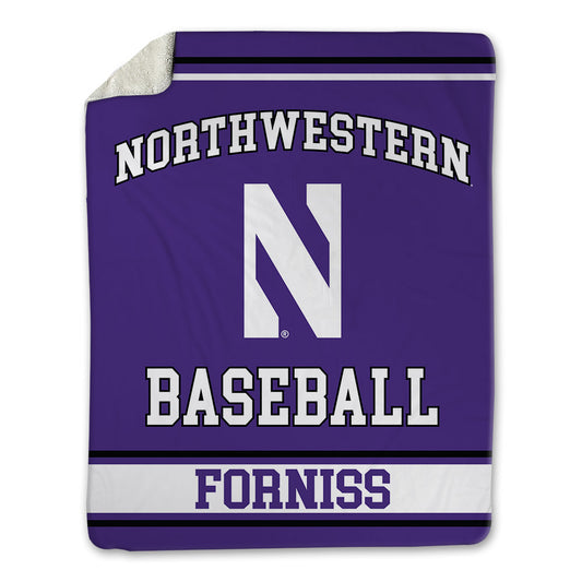 Northwestern - NCAA Baseball : Christian Forniss - Blanket-0