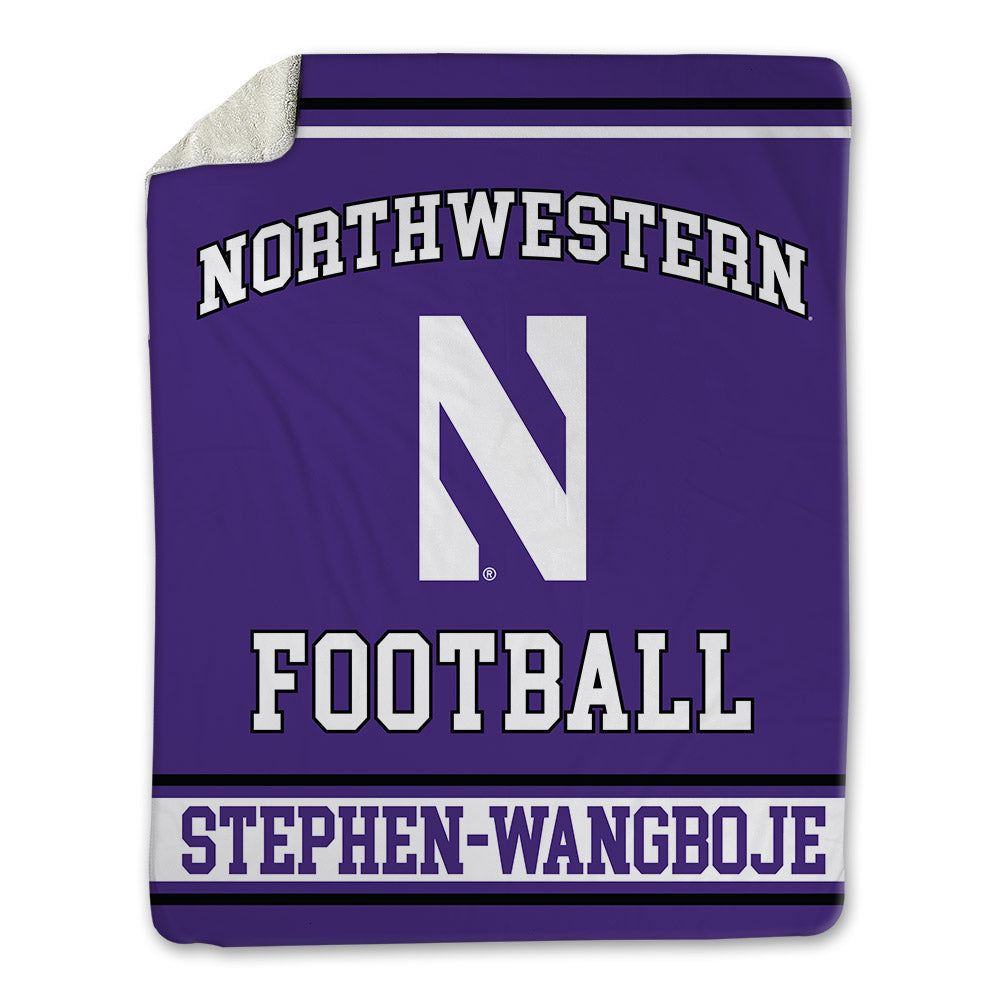 Northwestern - NCAA Football : Glory Stephen-Wangboje - Blanket-0