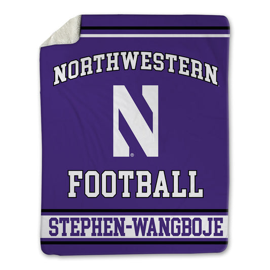 Northwestern - NCAA Football : Glory Stephen-Wangboje - Blanket-0