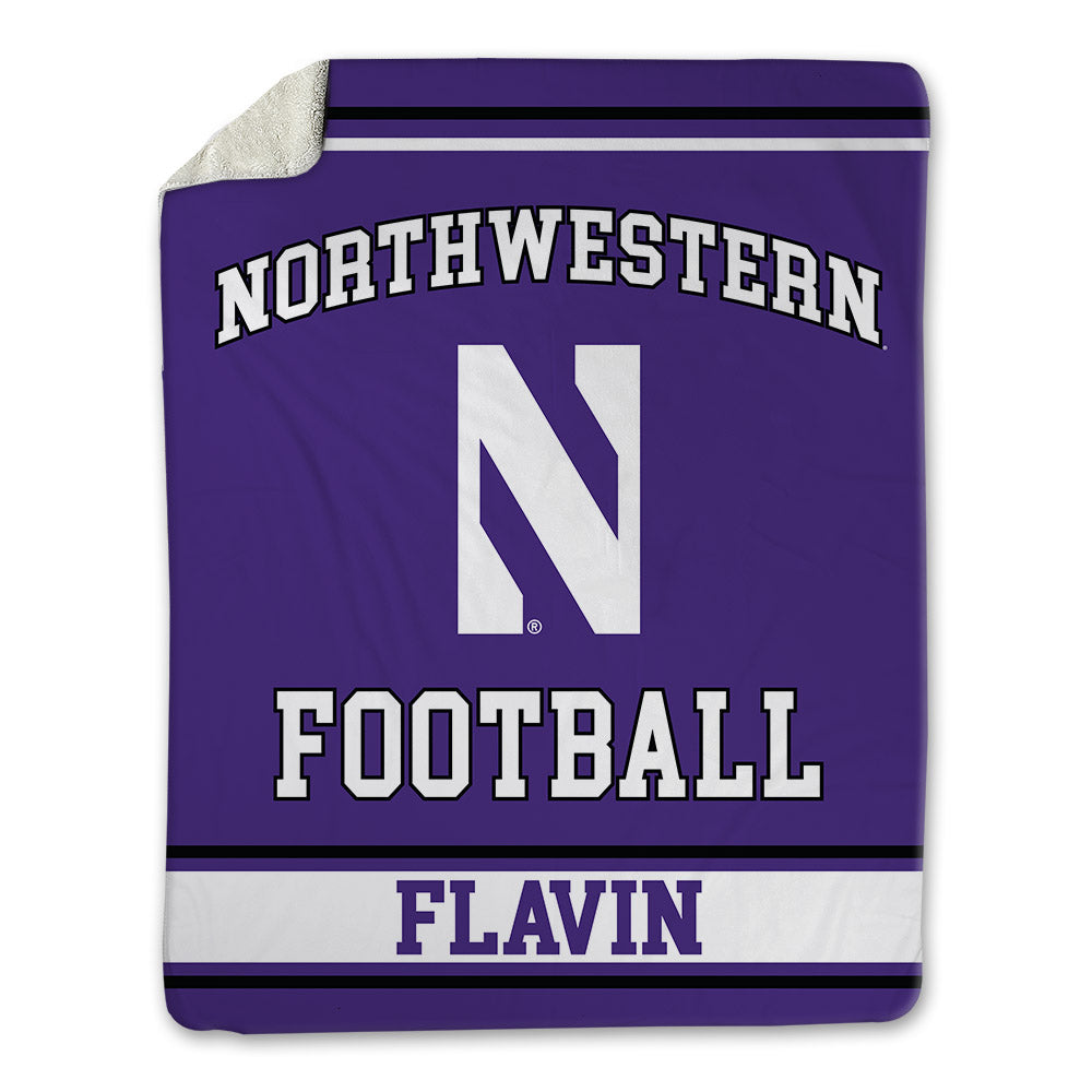 Northwestern - NCAA Football : Hayden Flavin - Blanket-0