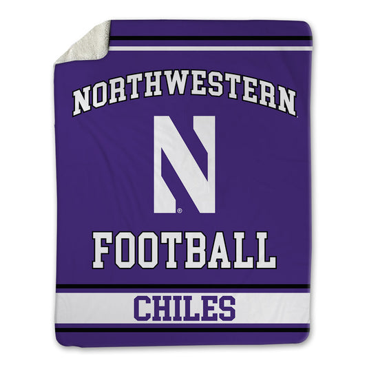 Northwestern - NCAA Football : Aidan Chiles - Blanket-0