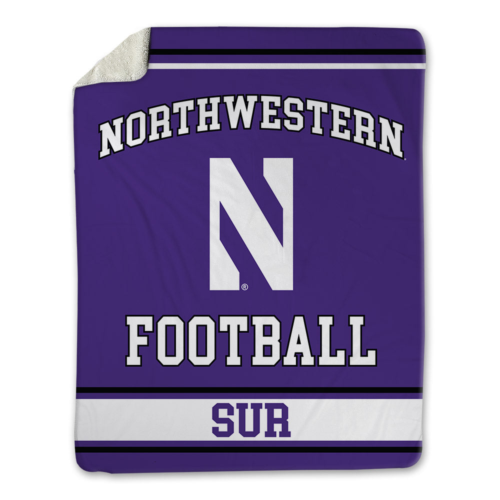 Northwestern - NCAA Football : Noah Sur - Blanket-0