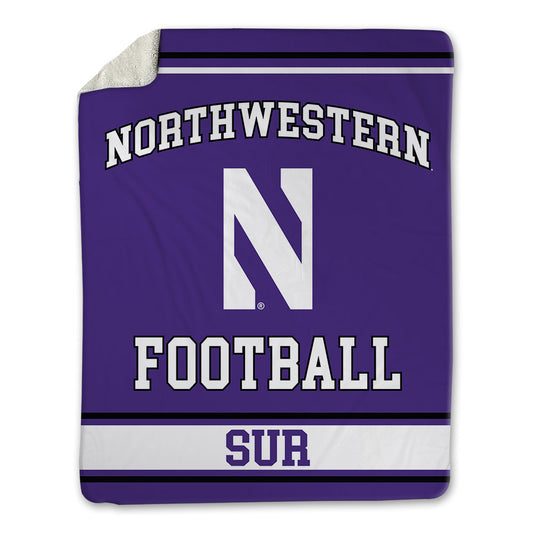 Northwestern - NCAA Football : Noah Sur - Blanket-0
