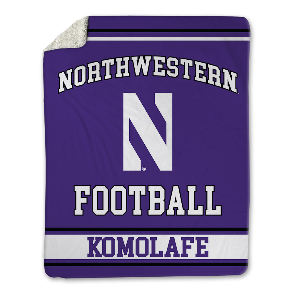 Northwestern - NCAA Football : Caleb Komolafe - Blanket-0