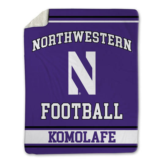 Northwestern - NCAA Football : Caleb Komolafe - Blanket-0