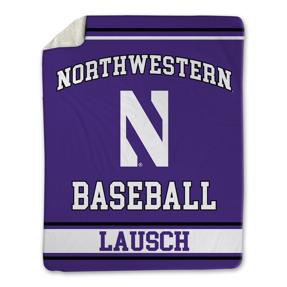 Northwestern - NCAA Baseball : Jack Lausch - Blanket-0
