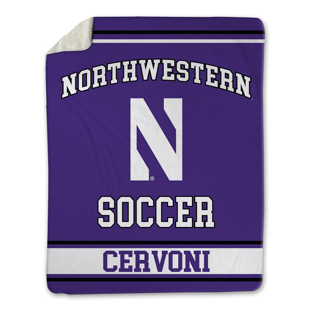 Northwestern - NCAA Men's Soccer : Gino Cervoni - Blanket-0