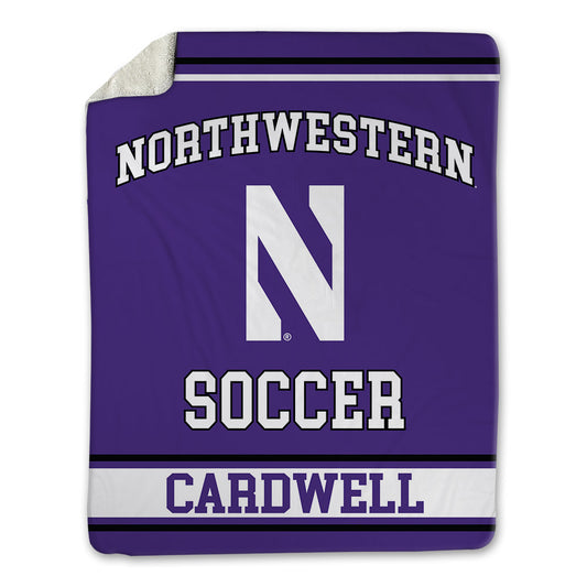 Northwestern - NCAA Women's Soccer : Elizabeth Cardwell - Blanket-0