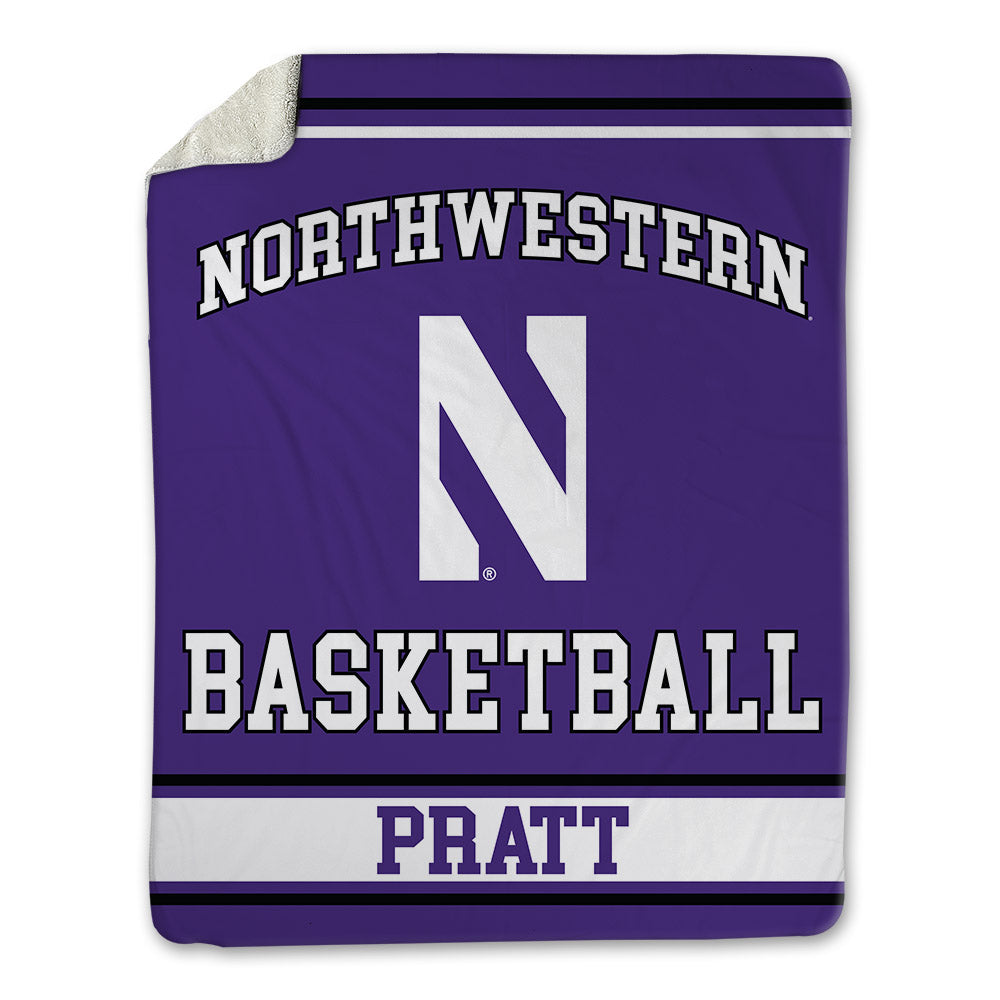 Northwestern - NCAA Men's Basketball : LA Pratt - Blanket-0