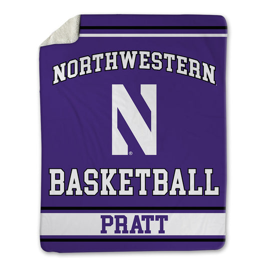Northwestern - NCAA Men's Basketball : LA Pratt - Blanket-0