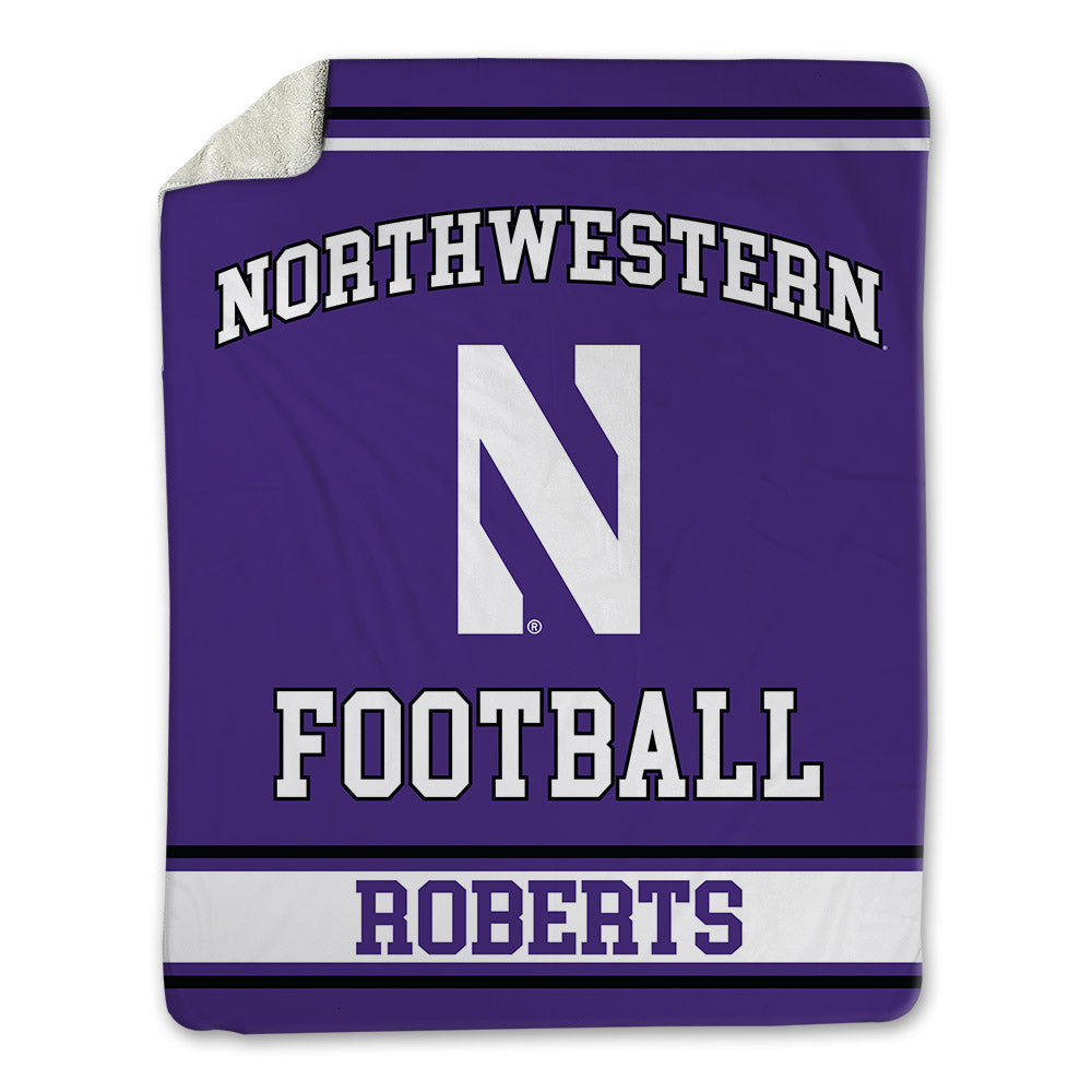 Northwestern - NCAA Football : Dylan Roberts - Blanket-0