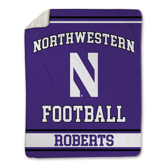 Northwestern - NCAA Football : Dylan Roberts - Blanket-0