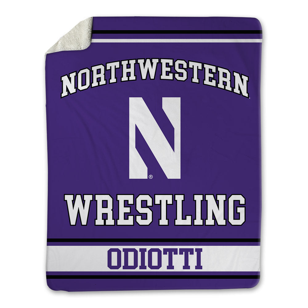 Northwestern - NCAA Wrestling : Massey Odiotti - Blanket-0