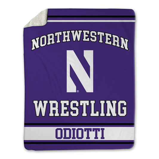 Northwestern - NCAA Wrestling : Massey Odiotti - Blanket-0