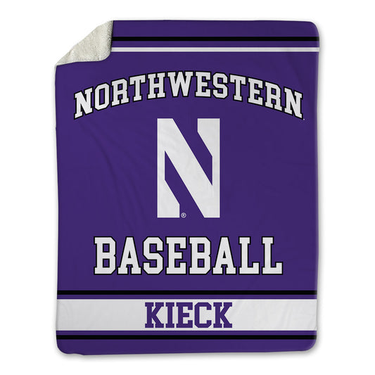 Northwestern - NCAA Baseball : Chayce Kieck - Blanket-0