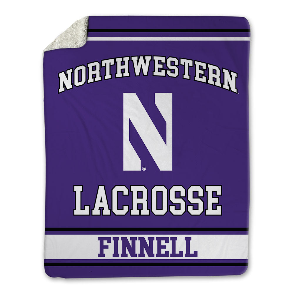 Northwestern - NCAA Women's Lacrosse : Kyle Finnell - Blanket-0