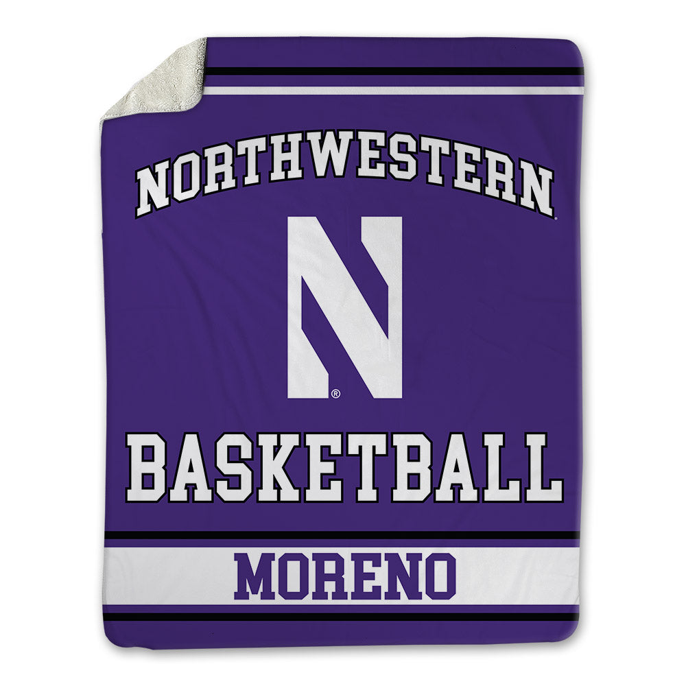 Northwestern - NCAA Women's Basketball : Sandra Moreno - Blanket-0