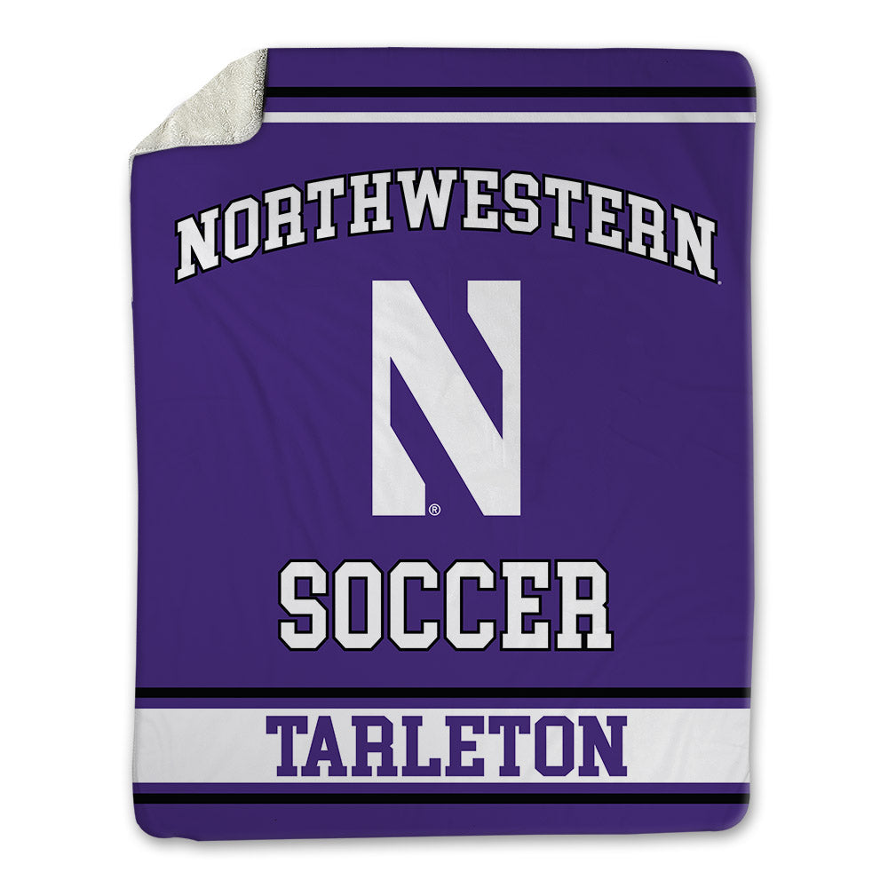 Northwestern - NCAA Men's Soccer : Baraka Tarleton - Blanket-0