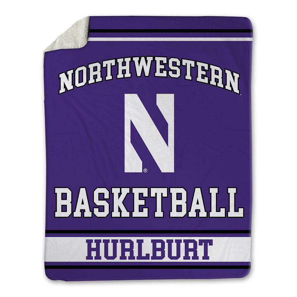 Northwestern - NCAA Men's Basketball : Gus Hurlburt - Blanket-0