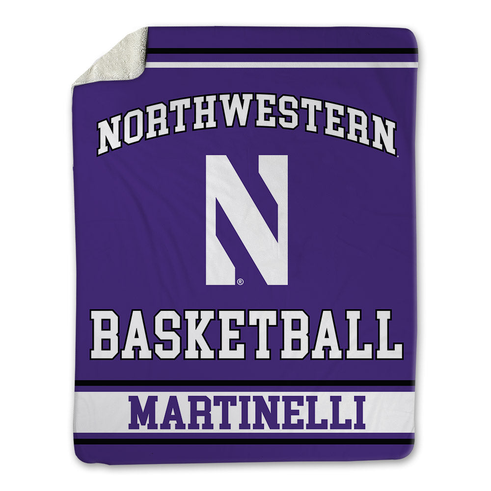 Northwestern - NCAA Men's Basketball : Nick Martinelli - Blanket-0