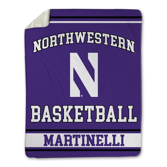 Northwestern - NCAA Men's Basketball : Nick Martinelli - Blanket-0