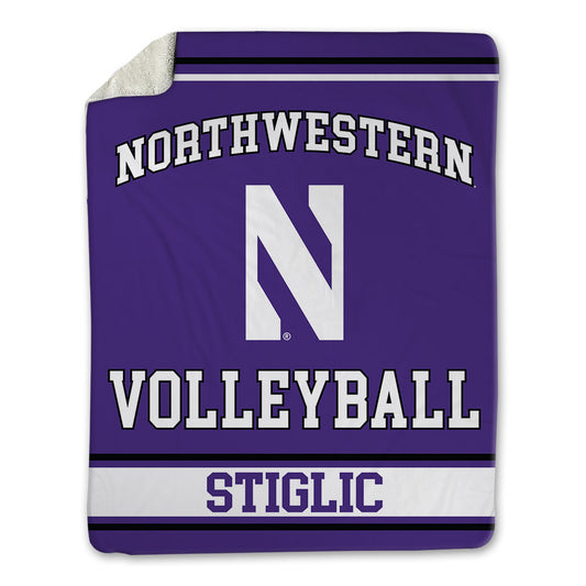 Northwestern - NCAA Women's Volleyball : Mara Stiglic - Blanket-0