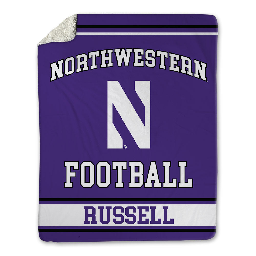 Northwestern - NCAA Football : Cam Russell - Blanket-0