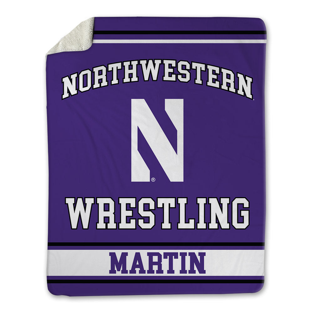 Northwestern - NCAA Wrestling : Joseph Martin - Blanket-0