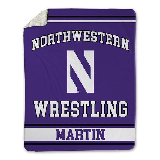 Northwestern - NCAA Wrestling : Joseph Martin - Blanket-0
