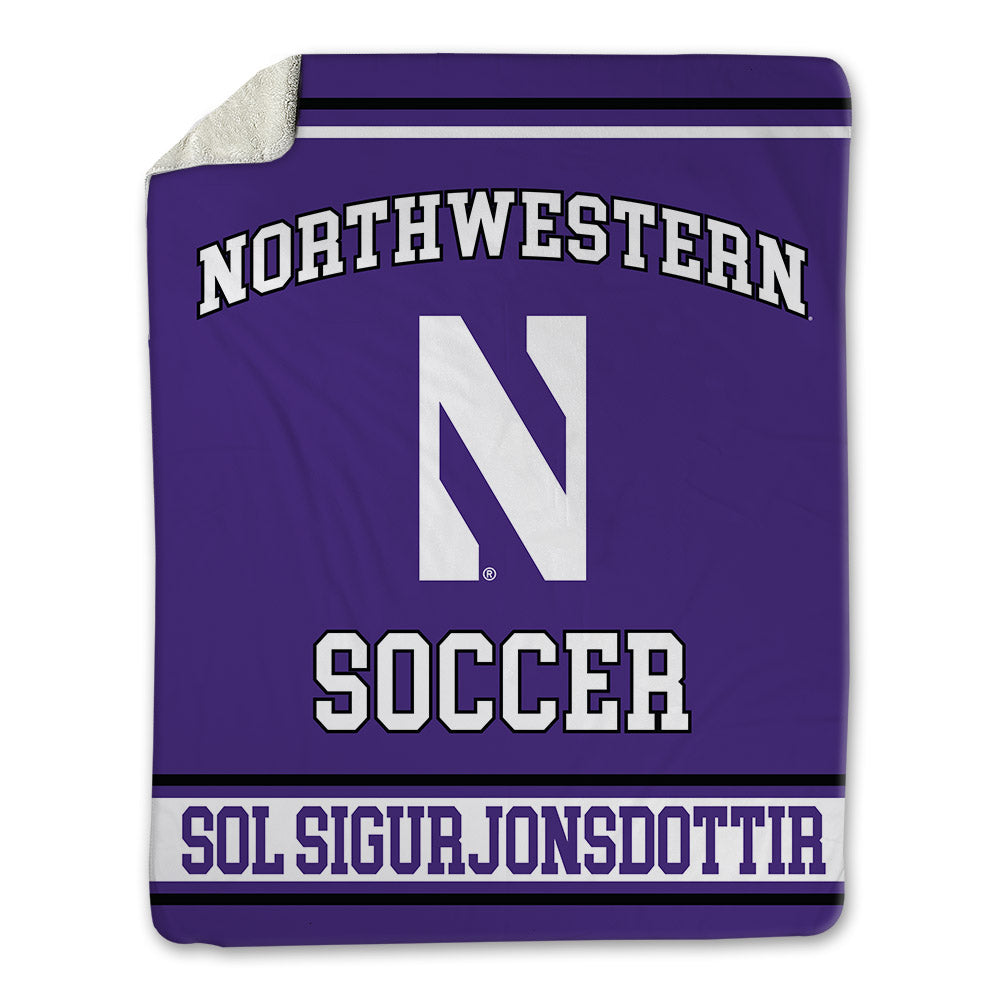 Northwestern - NCAA Women's Soccer : Selma Sol Sigurjonsdottir - Blanket-0