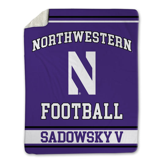 Northwestern - NCAA Football : Jack Sadowsky V - Blanket-0