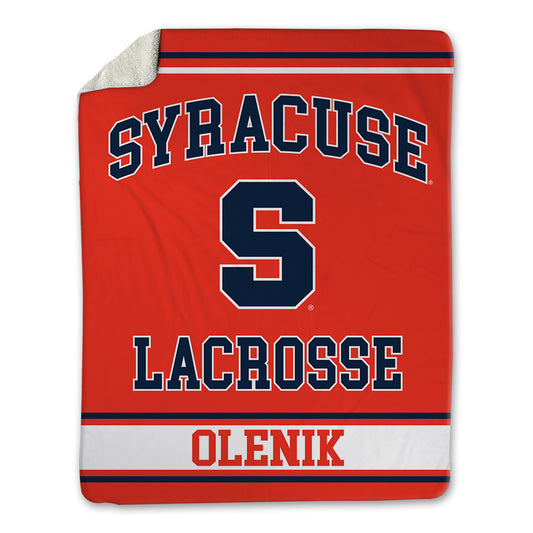 Syracuse - NCAA Men's Lacrosse : John Olenik - Blanket-0