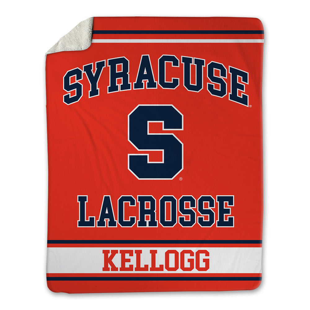 Syracuse - NCAA Men's Lacrosse : Tucker Kellogg - Blanket-0