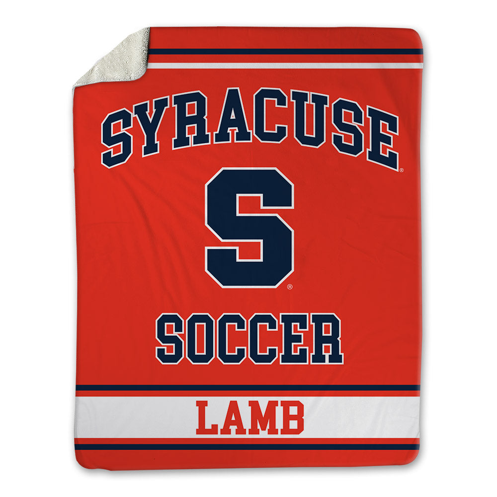 Syracuse - NCAA Men's Soccer : Grayson Lamb - Blanket-0