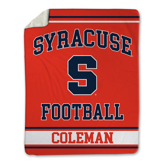 Syracuse - NCAA Football : Malachi Coleman - Blanket-0