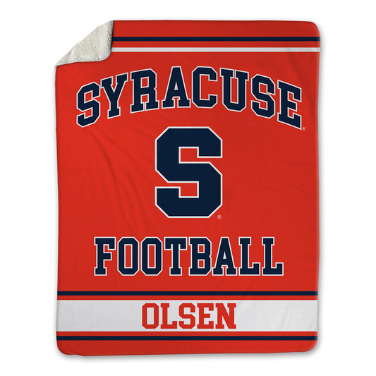 Syracuse - NCAA Football : Donald (Ted) Olsen - Blanket-0