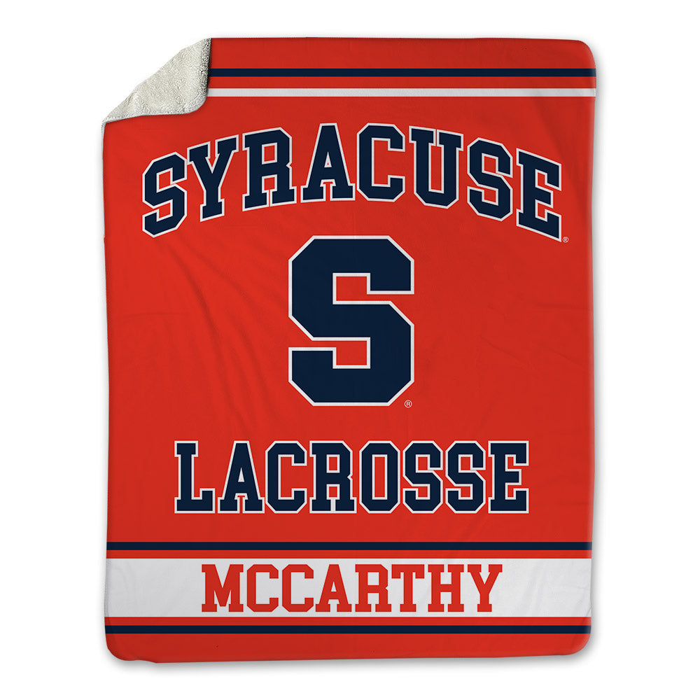 Syracuse - NCAA Men's Lacrosse : Tyler McCarthy - Blanket-0