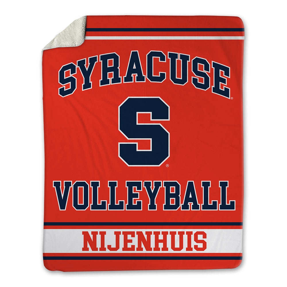 Syracuse - NCAA Women's Volleyball : Bo Nijenhuis - Blanket-0