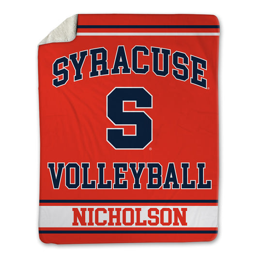 Syracuse - NCAA Women's Volleyball : Abigail Nicholson - Blanket-0