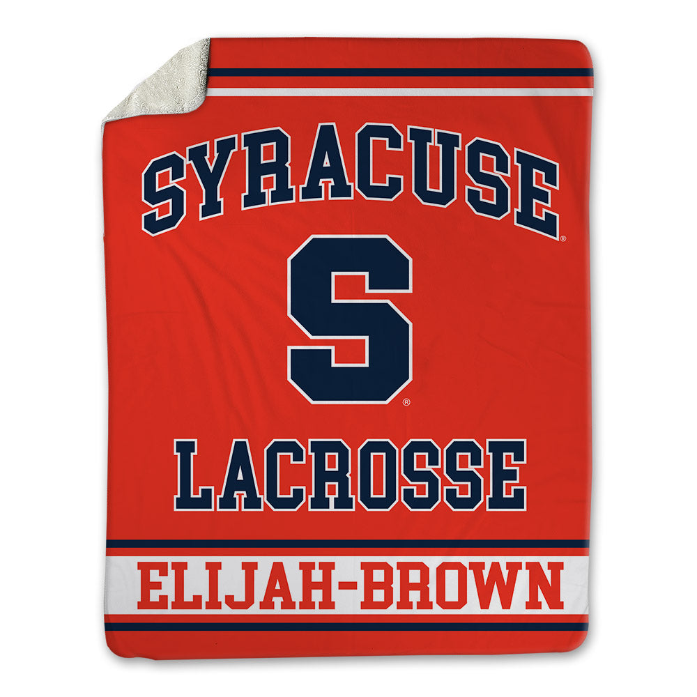 Syracuse - NCAA Men's Lacrosse : Gregory Elijah-Brown - Blanket-0