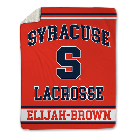 Syracuse - NCAA Men's Lacrosse : Gregory Elijah-Brown - Blanket-0