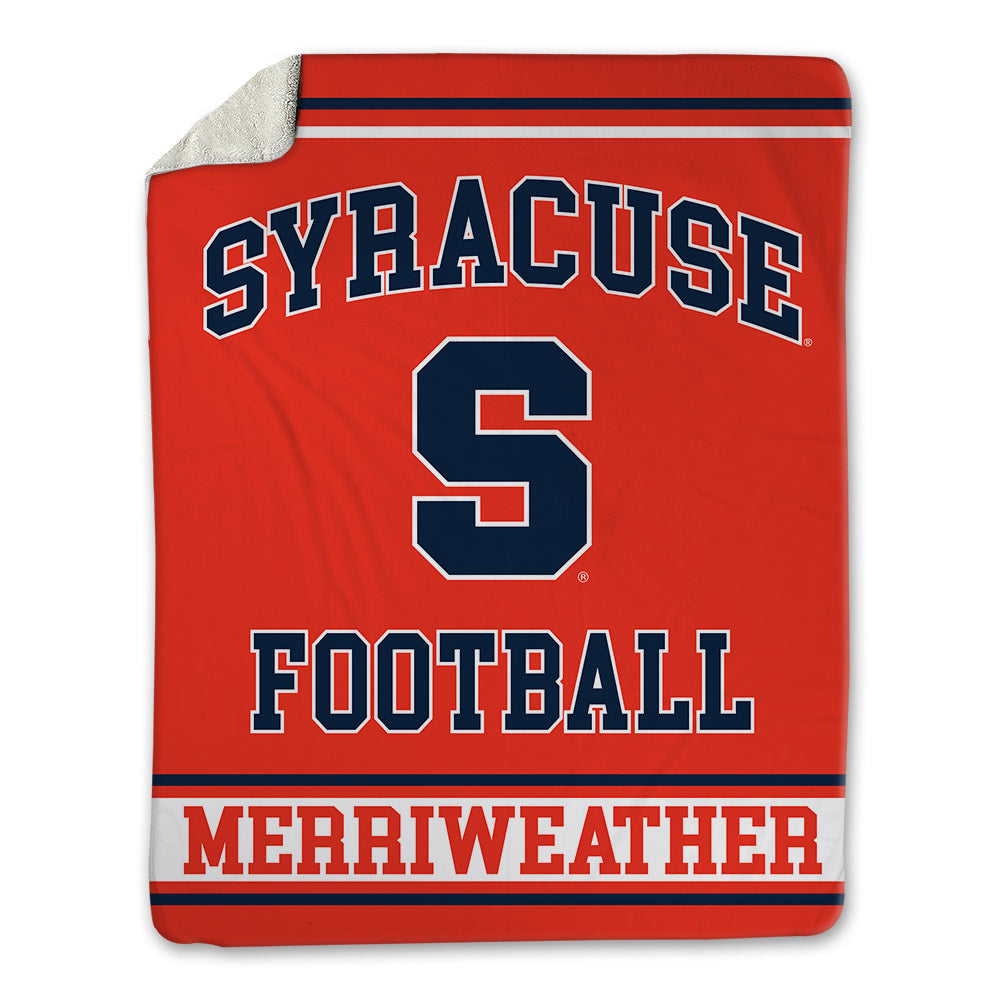 Syracuse - NCAA Football : Zamondre Merriweather - Blanket-0
