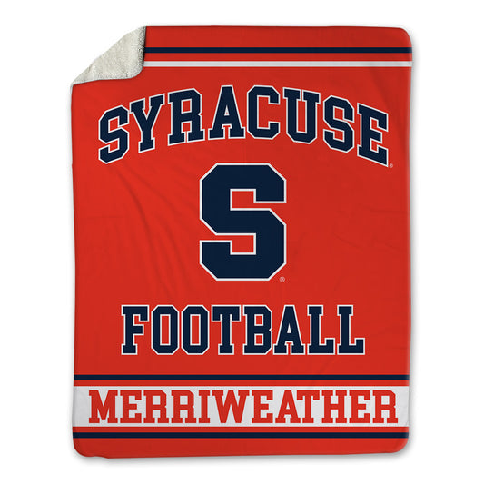 Syracuse - NCAA Football : Zamondre Merriweather - Blanket-0