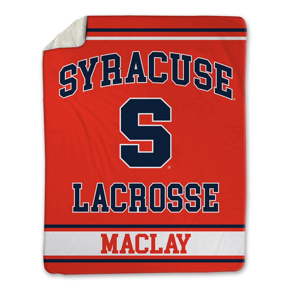 Syracuse - NCAA Women's Lacrosse : Courtney Maclay - Blanket-0