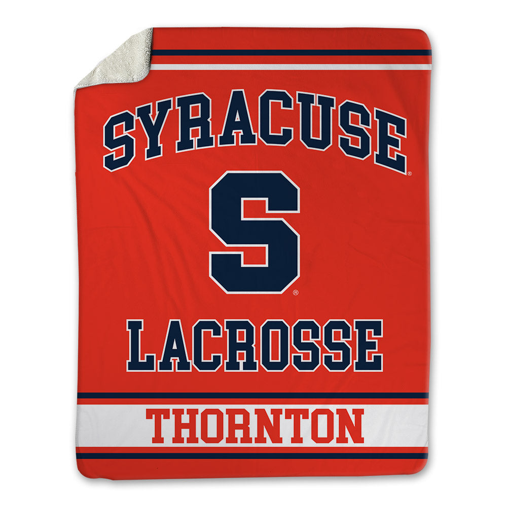 Syracuse - NCAA Women's Lacrosse : Courtney Thornton - Blanket-0