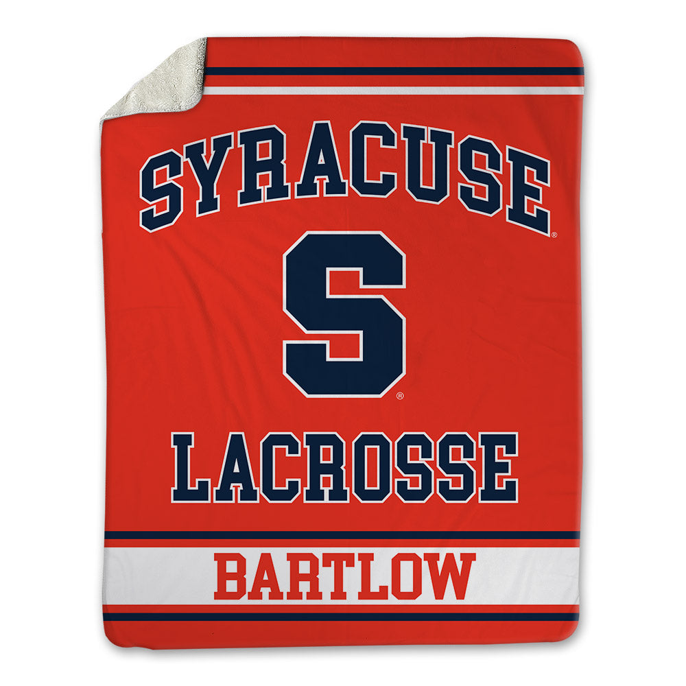 Syracuse - NCAA Men's Lacrosse : Lucas Bartlow - Blanket-0